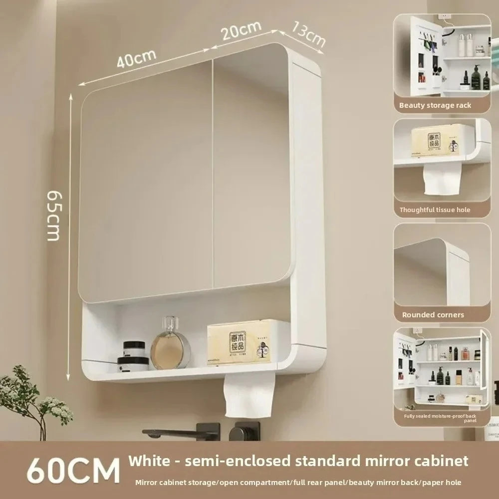 Led Bathroom Mirror Cabinet Anti Fog Wall Mounted