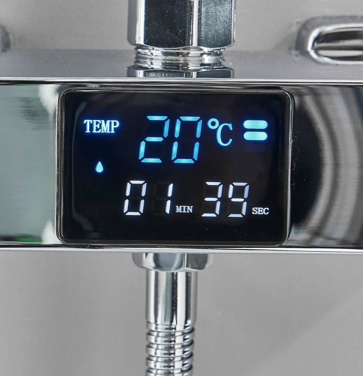 Chrome/Black Thermostat Shower Faucet Ways Bathroom Faucet