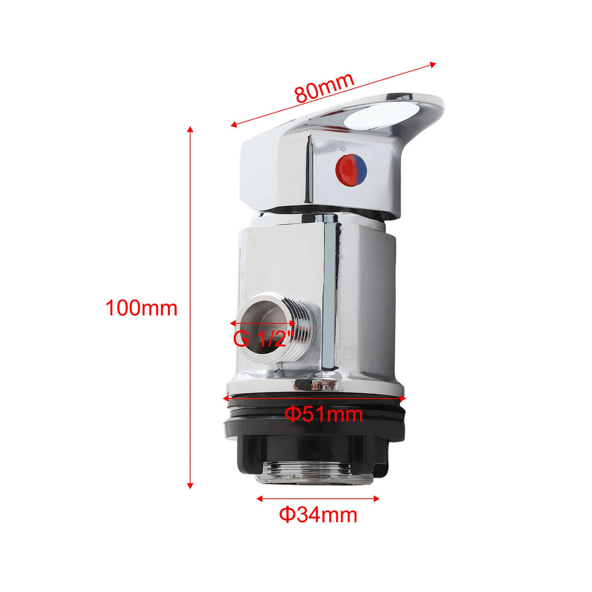 12 Rv Shower Mixer Tap Outlet 800mm Tails