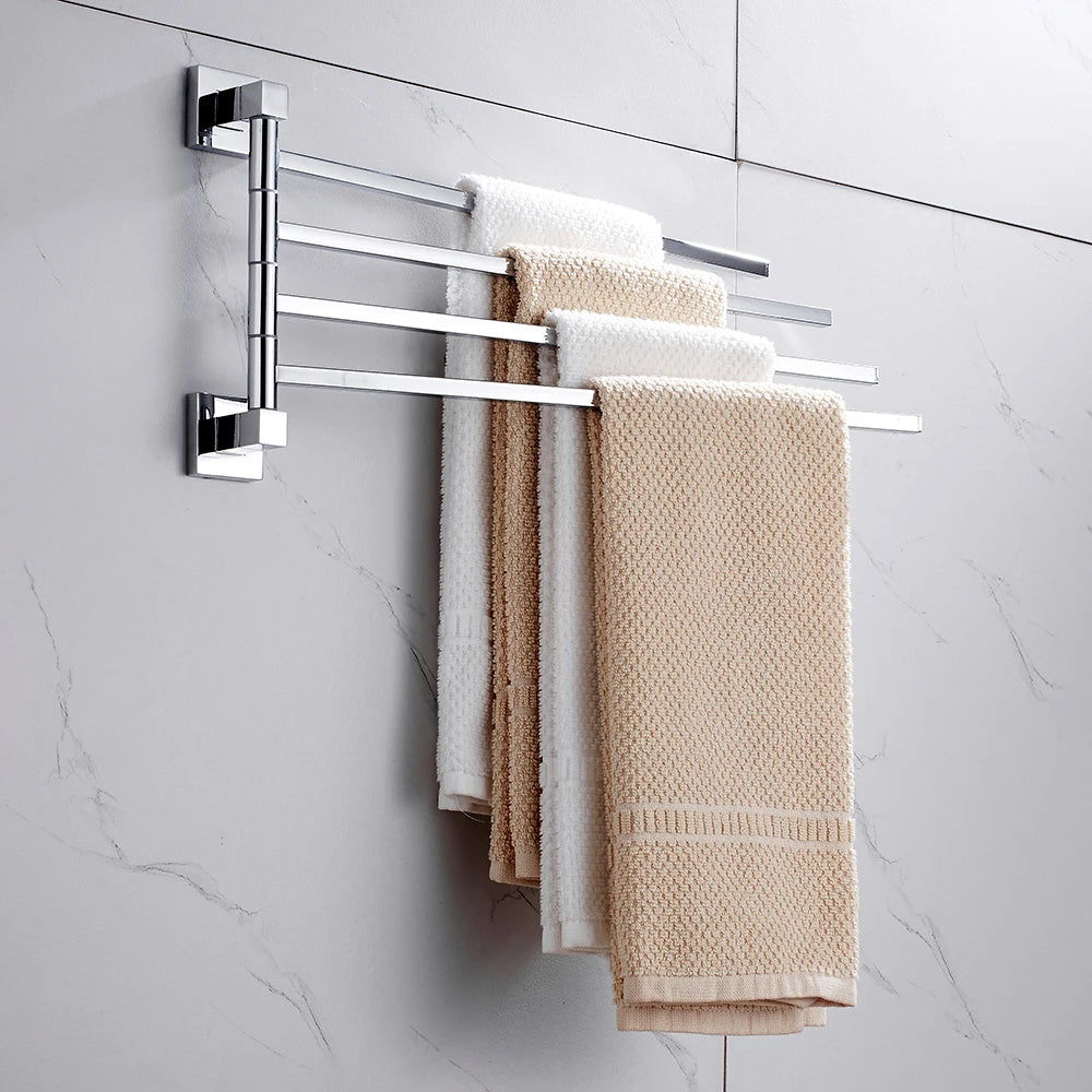 Towel Holder Stainless Steel Swing Arms Towel Rail