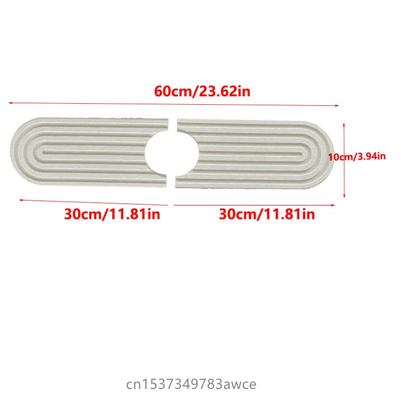 Faucet Mats Sink Water Absorbent Stone Sink Tray