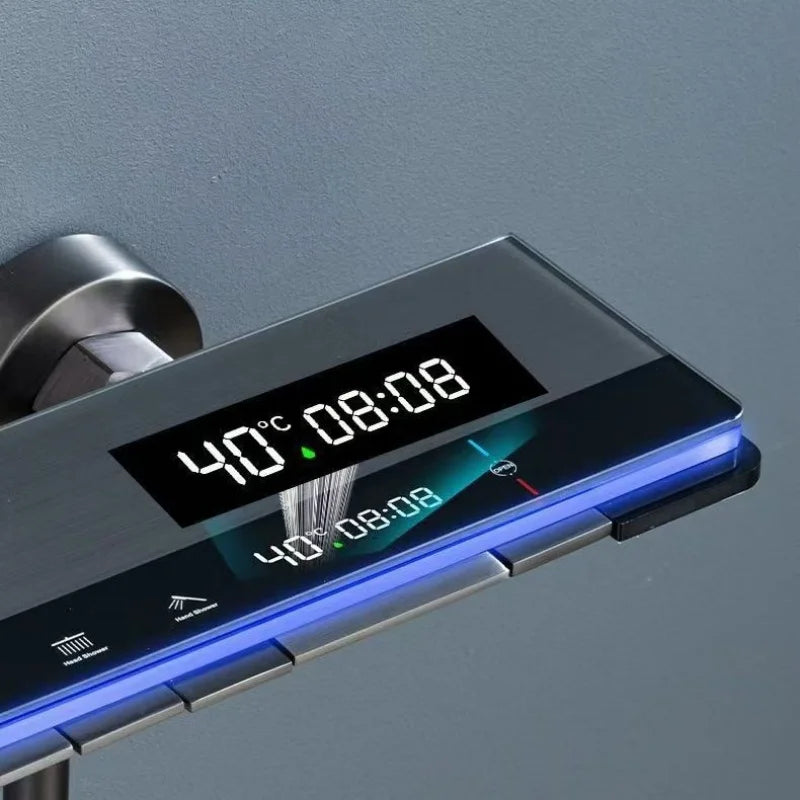 Local Stock Shower Temperature Digital Display Shower Faucet