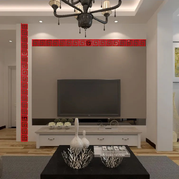 5/10cm Acrylic Wall Mirror Sticker Adhesive Living Room