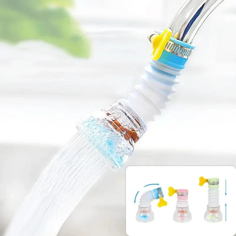 Anti-Splashing Faucet Can Rotate Extend Filter Universal Water