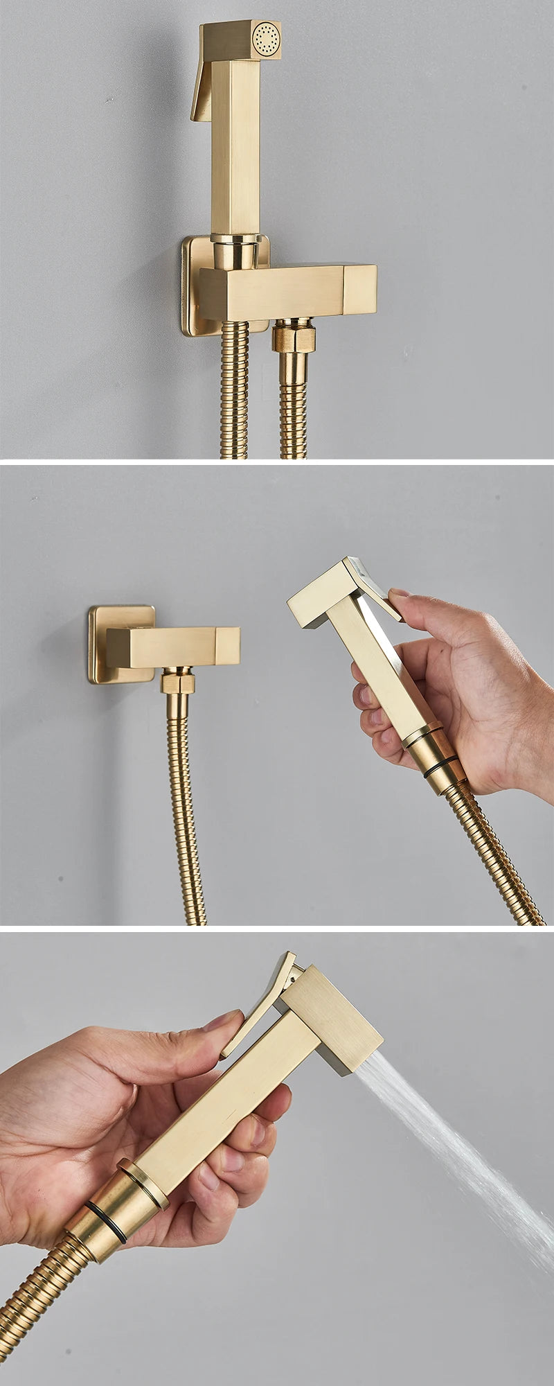 Brass Bidet Faucet Cold Water Tap Handheld Bidet