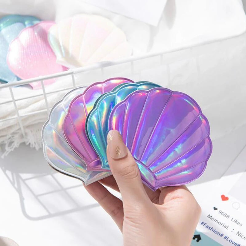 Dream Laser Color Shell Shape Makeup Mirror 2x