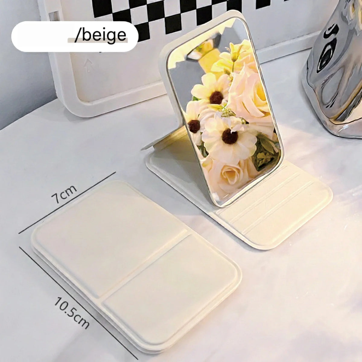 1pc Mirror Makeup Mirror Folding Mirror Girl Makeup