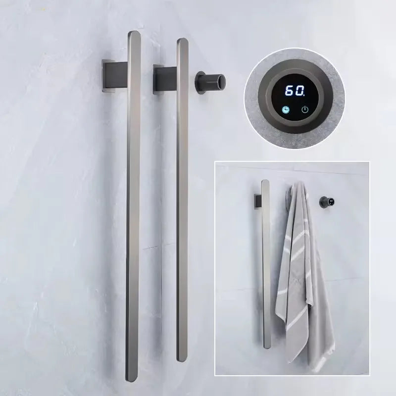 Bathroom Towel Warmer Hidden Wires Electric Heated Towel