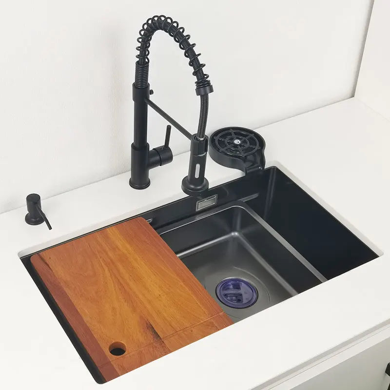 Undermount Or Above Mount Sink Matt Black Nano