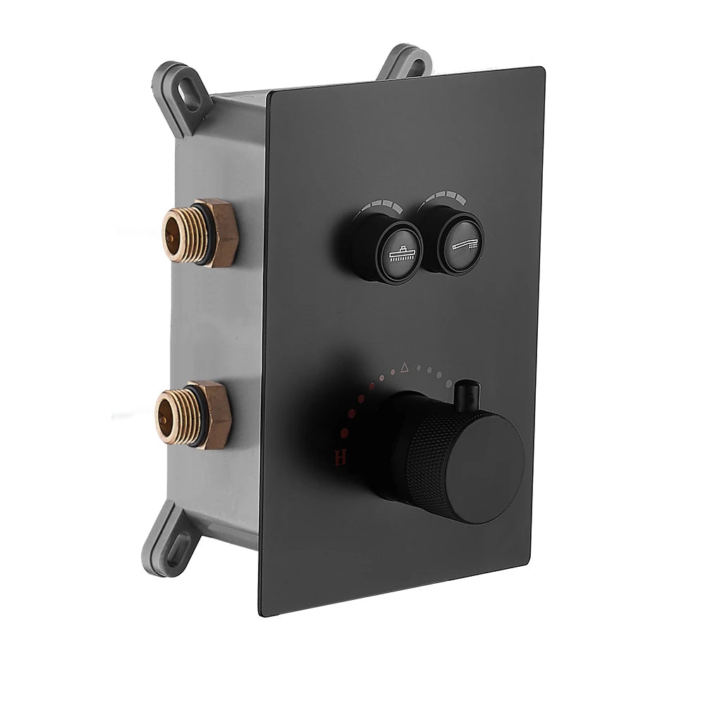Solid Brass Valve Concealed Thermostat Trim Two Or