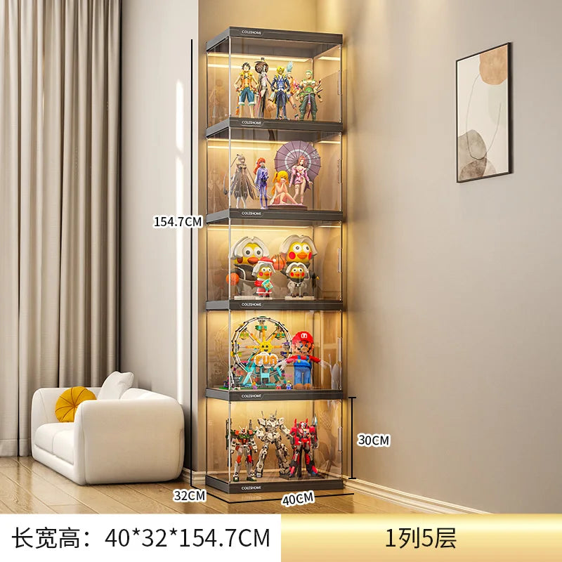 Vanity Luxury Living Room Cabinets Corner Display Storage