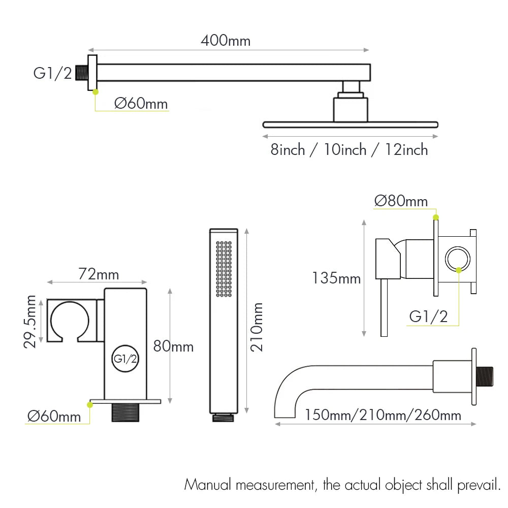 Bathroom Shower Faucet Bathroom Mixer Tap Bathtub Brass