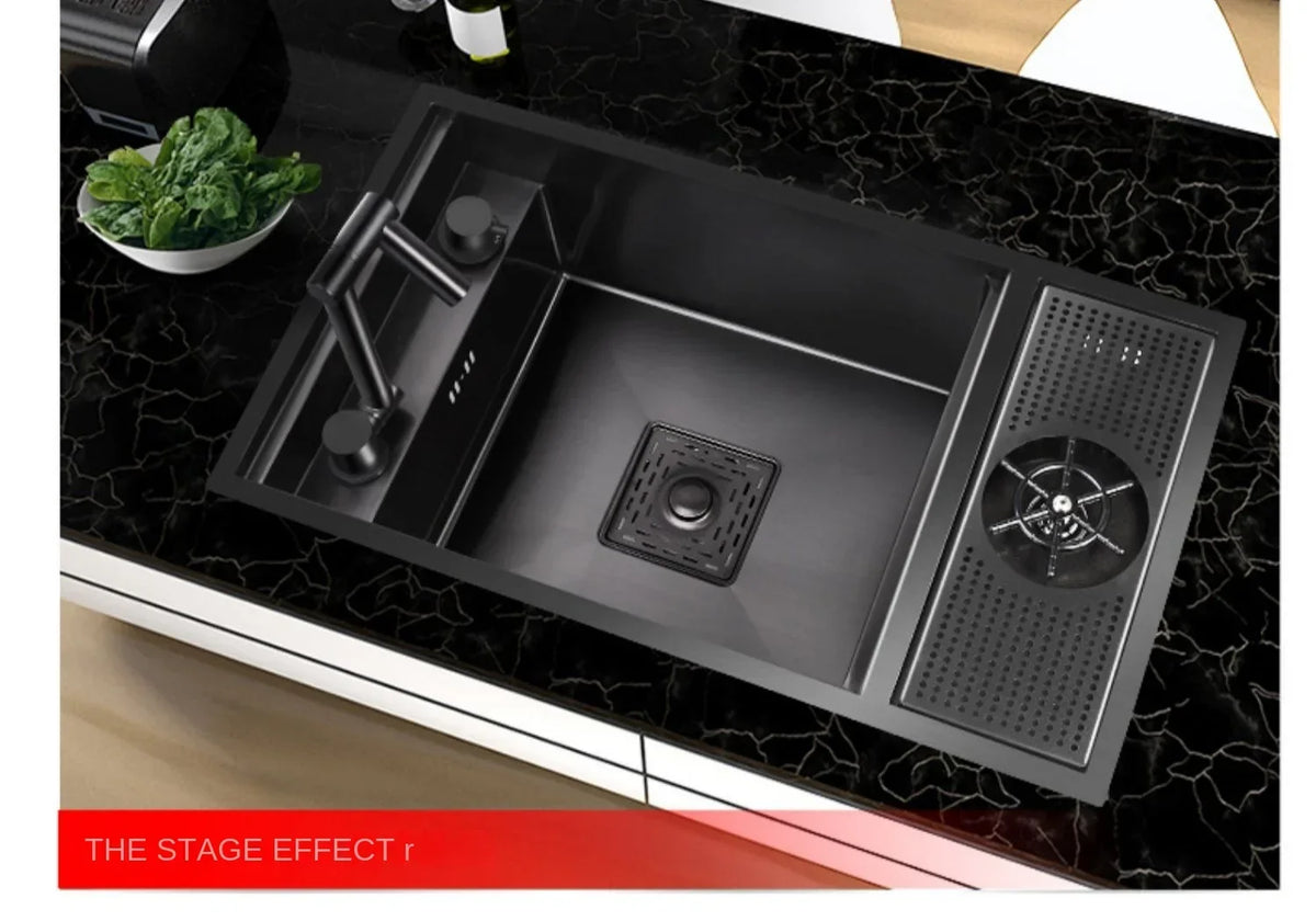 55cmx32cm 304 Nano Stainless Steel Hidden Sink Folding