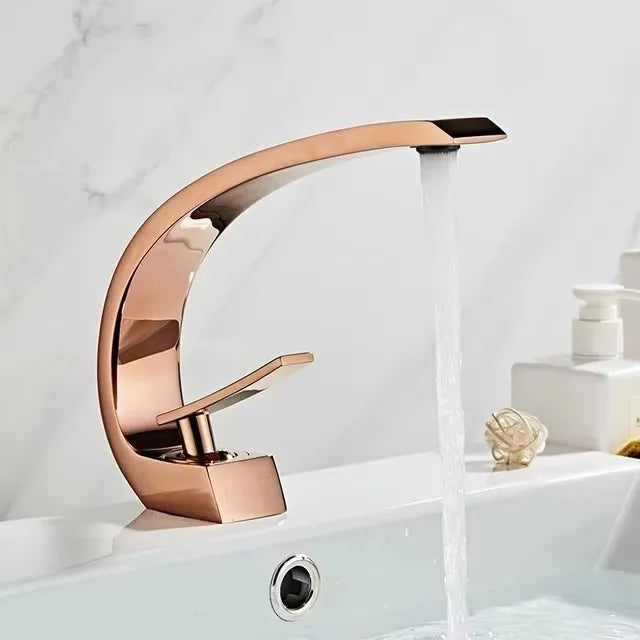 Tuqiu Basin Faucet Modern Bathroom Mixer Tap Black/Gold