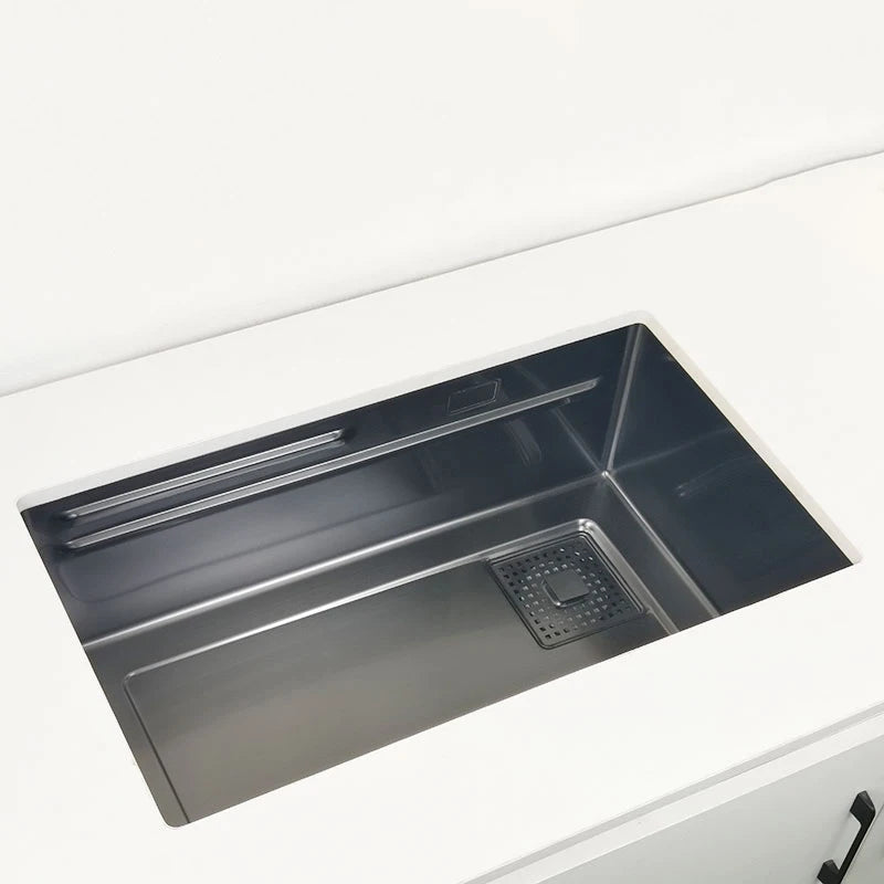 Undermount Or Above Mount Sink Matt Black Nano