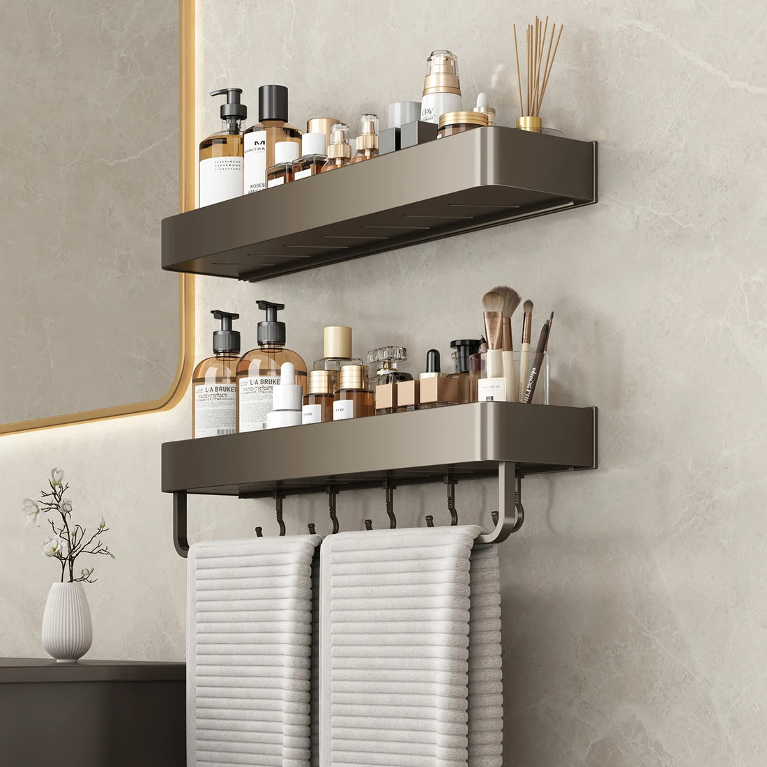 Bathroom Shower Shelf Shower Caddy Wall Floating Shelf