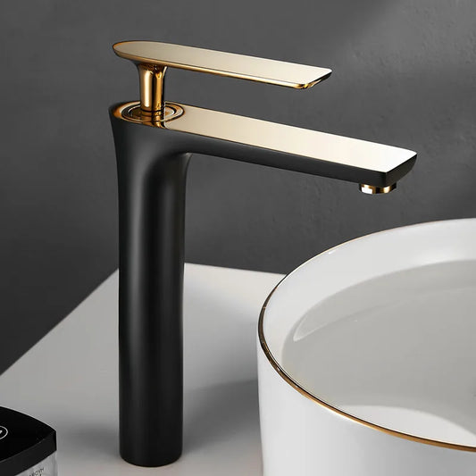 All Copper Black Gold Basin Faucet Sink Faucet
