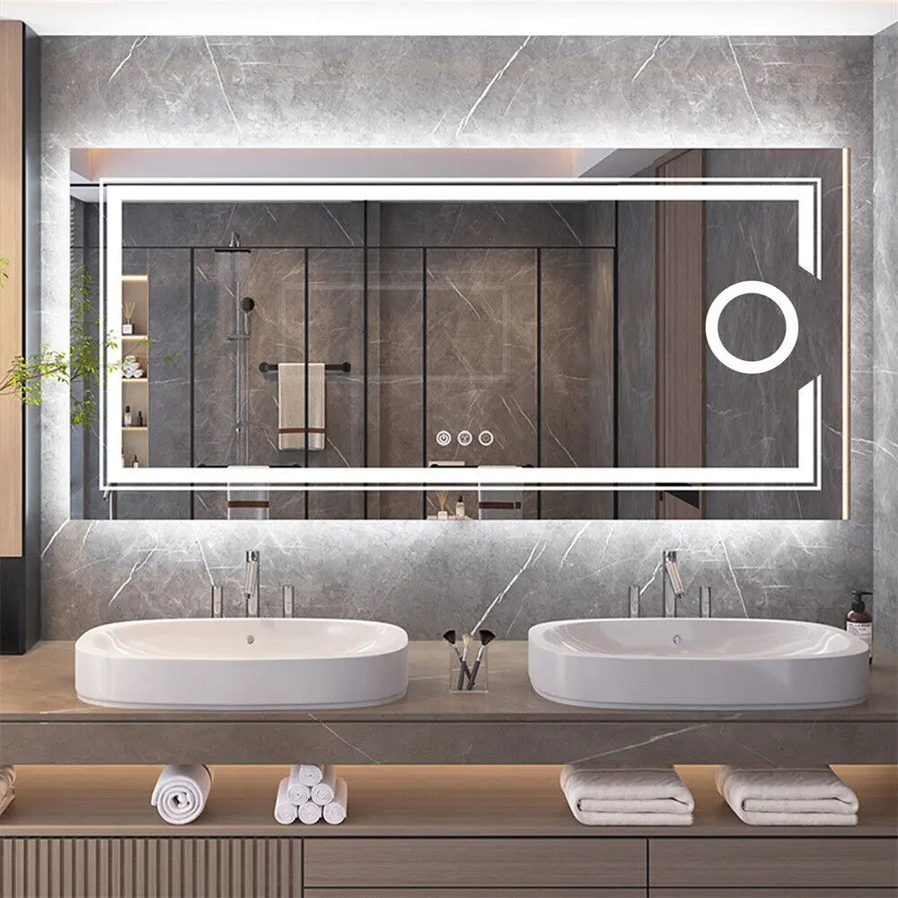 Luvodi Led Mirror Bathroom Wall Mounted Magnifying Mirror