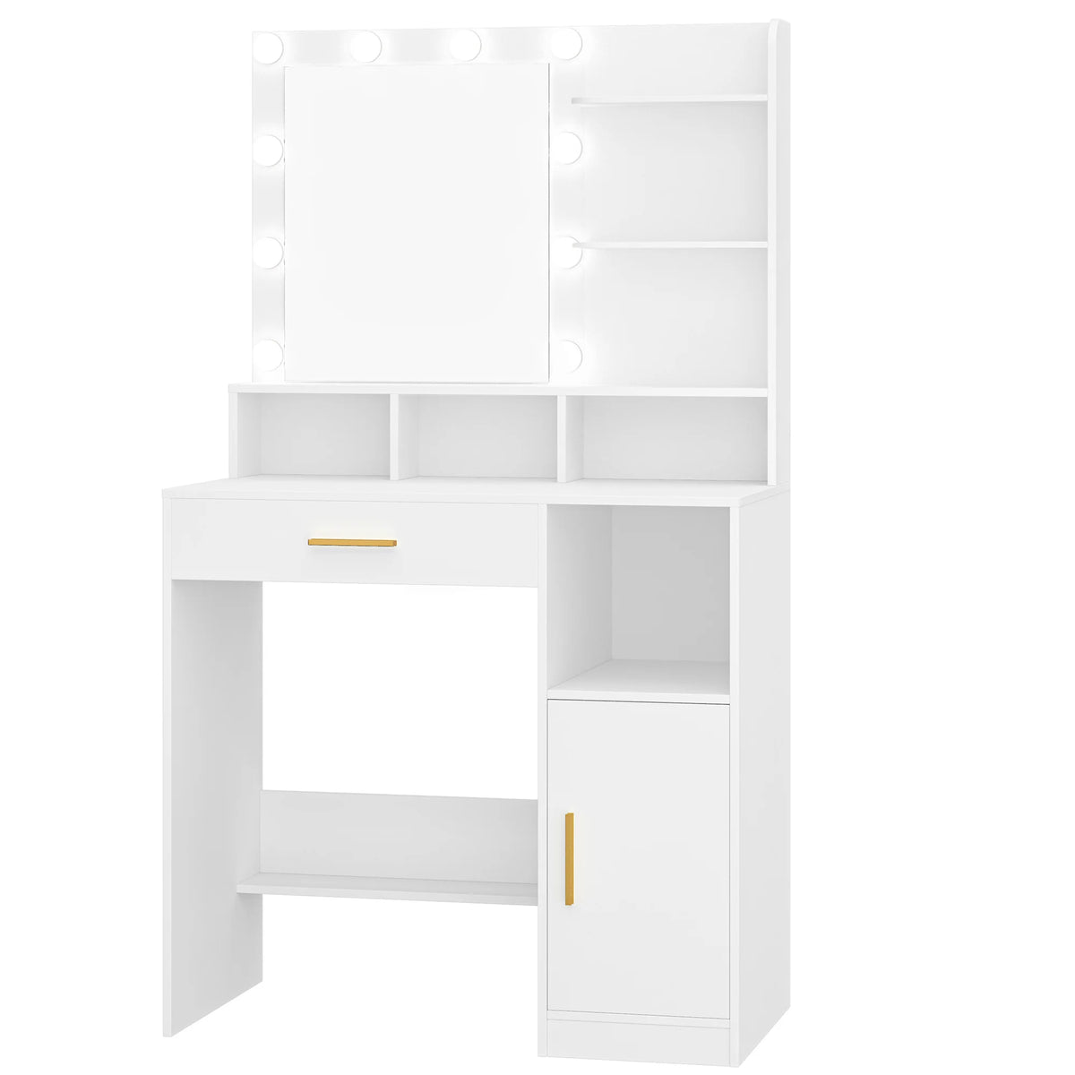 Hzuaneri Dressing Table Mirror 10 Led Lights Vanity