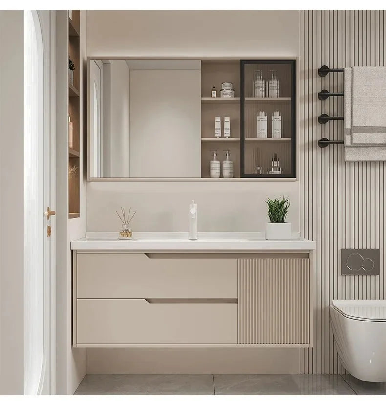 Modern Basin Bathroom Cabinet Combination Sink Minimalist