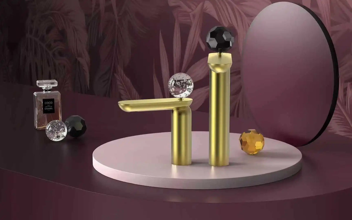 Gray Basin Faucet Brass Sink Mixer Tap &