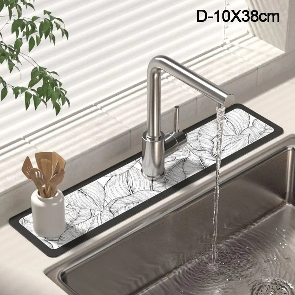 Fashion Sink Faucet Mat Bathroom Countertop Protector Pad