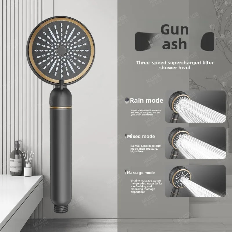 High Pressure Filter Shower Head Chlorine Removal Skin