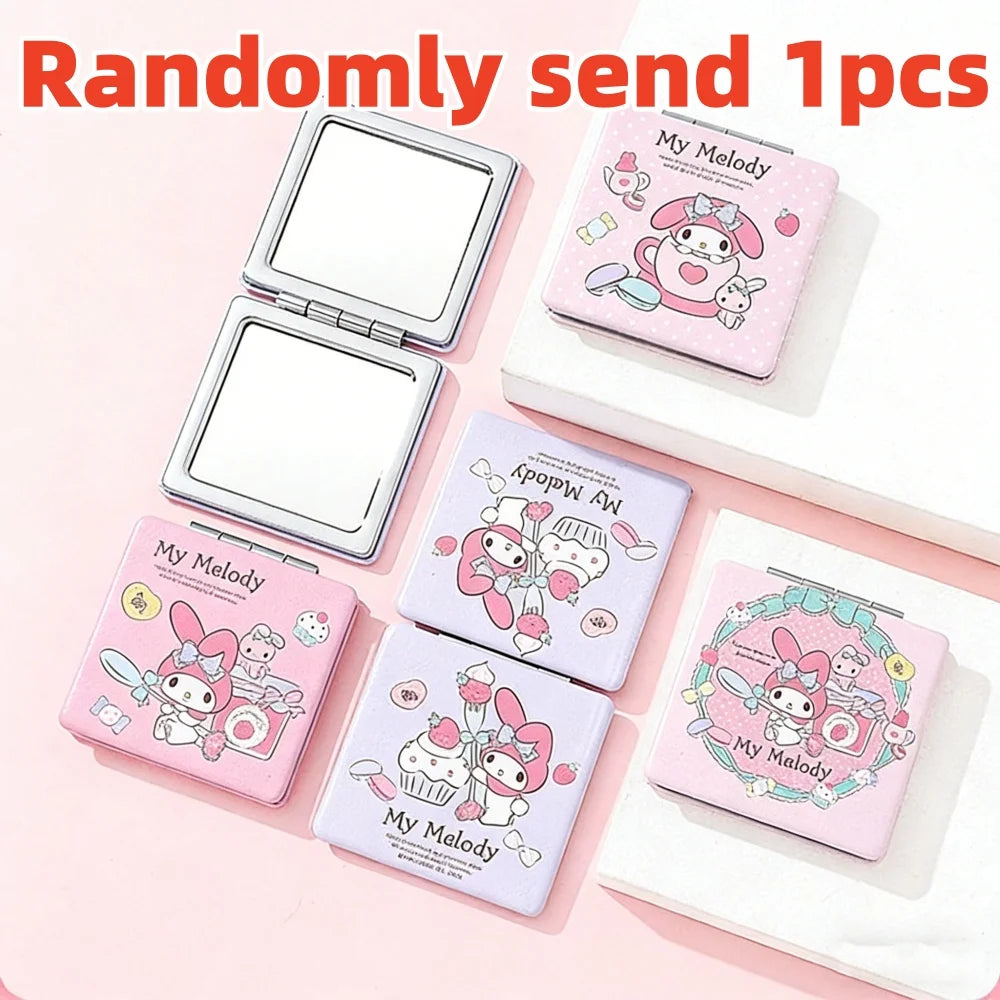 Genuine Hello Kitty Melody Folding Makeup Mirror Cartoon
