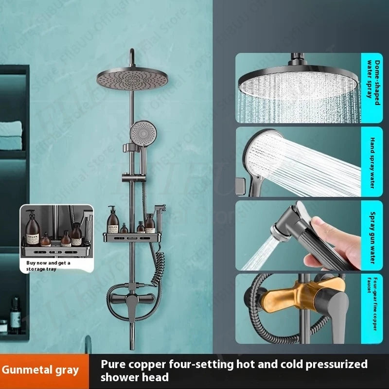Pressure Water Massage Shower Water Saving Shower System
