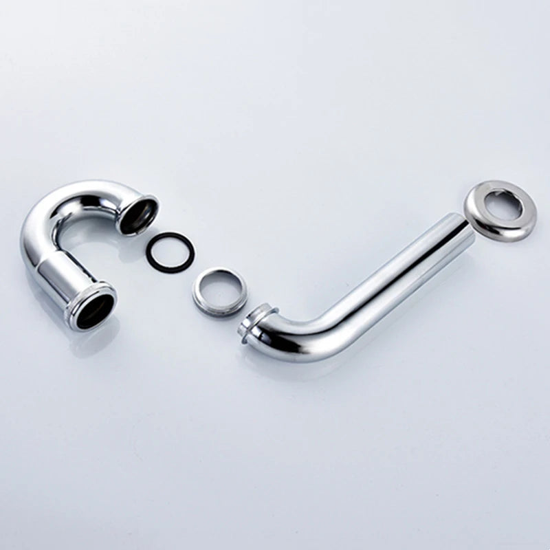 Chrome Pop Up Drain Stainless Steel Round Siphon