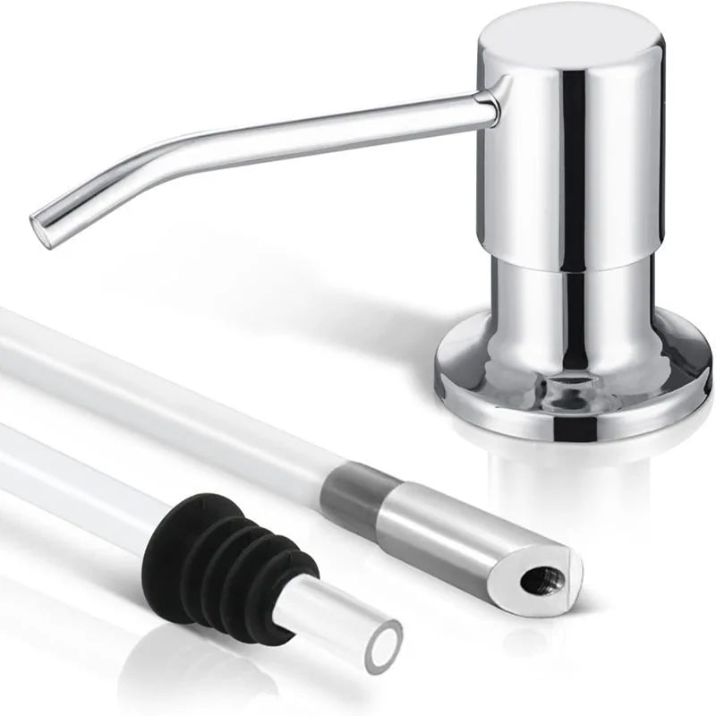 304 Stainless Steel Press-Type Sink Soap Dispenser 17oz/500ml
