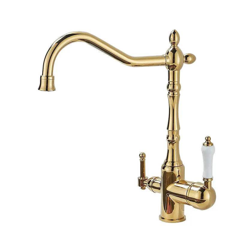 French Brass Light Luxury Three In One Pure