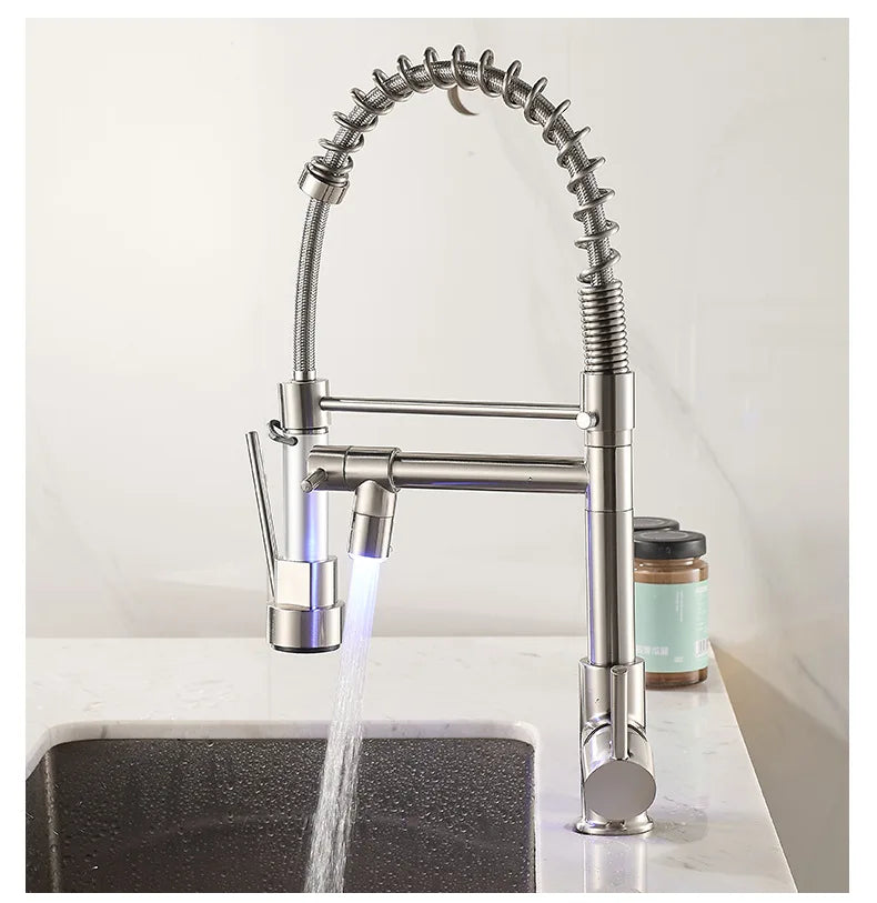 Gold Stainless Steel Faucet Cold Water Mixers Hole