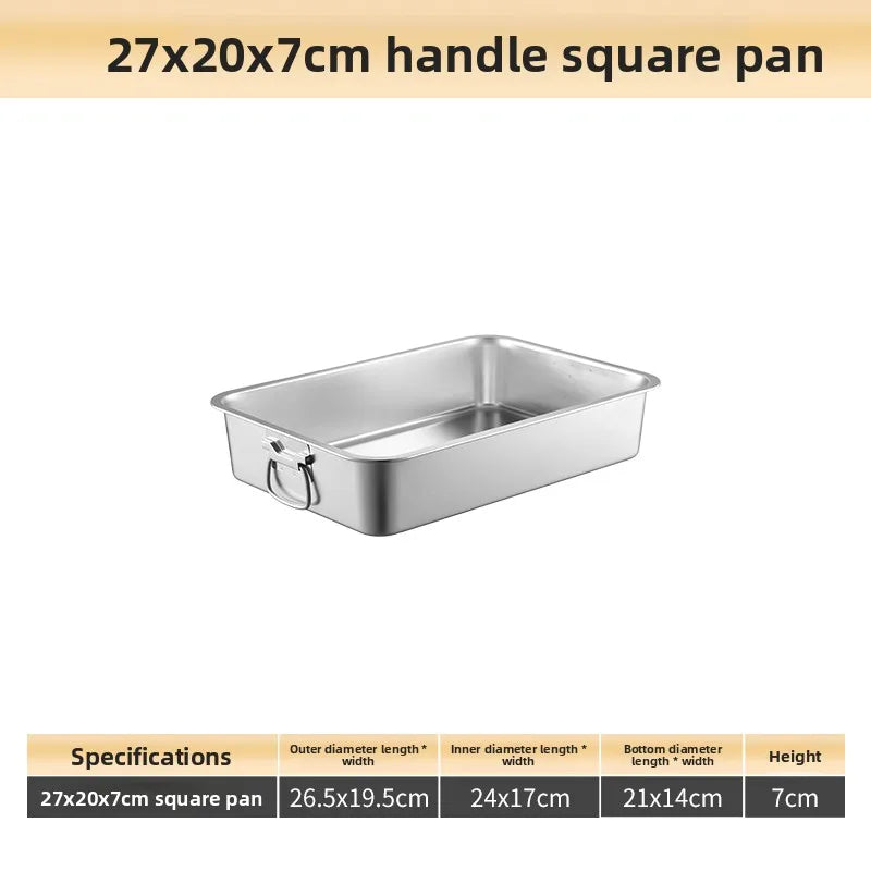 Stainless Steel 304 Deepened Square Basin Rectangular Box