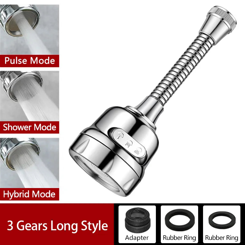 Faucet Extender 360 Degree Rotary Sink Faucet Bubbler