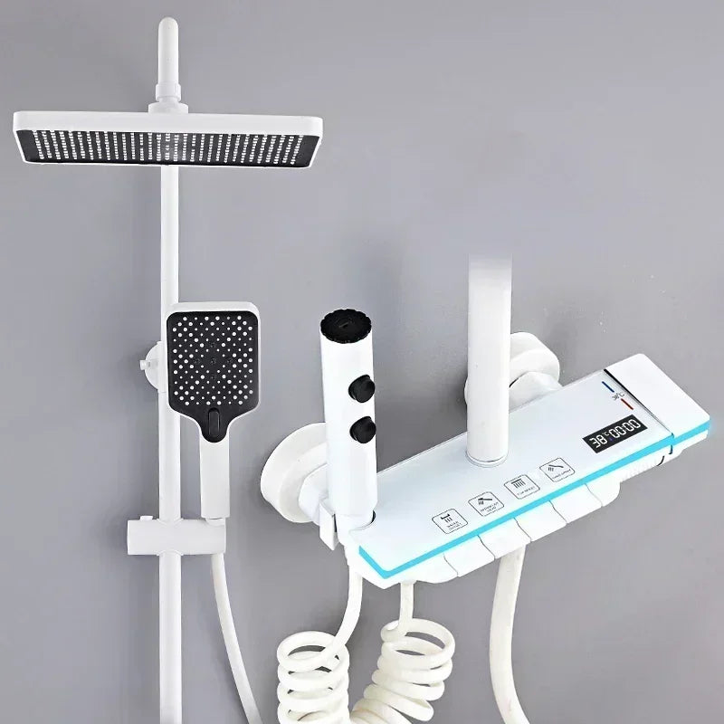 Back Spray Piano Digital Bathrooom Shower System Cold