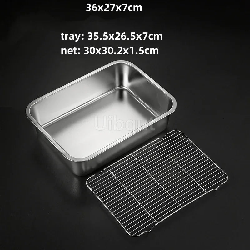 Deep Square Plate Basin Rack Pallet Stainless Steel