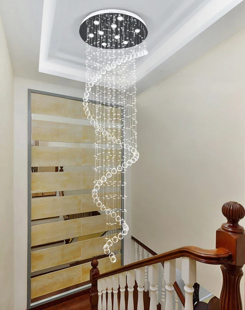 Modern Led Ceiling Chandeliers Light Fixture Staircase Luxury