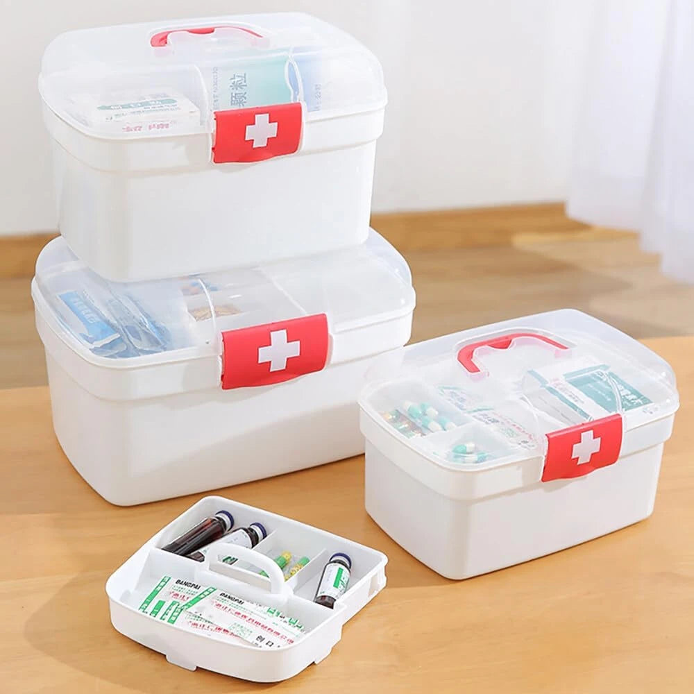 1pcs 2-Tier Medicine Organizer - Medicine Cabinet Handle
