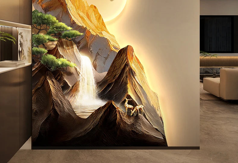 Backed By Jinshan Luxury Vanity Wall Lamp Painting
