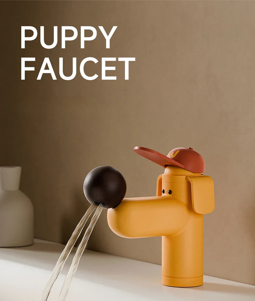 Creative Cute Puppy Hat Faucet - Copper Material