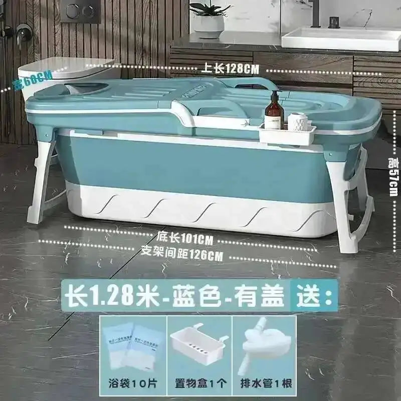 Tub Bathtubs Adult Folding Bathtub Foaming Simple Adult