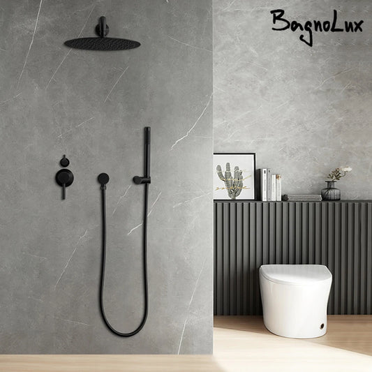 10 Inch Gunmetal Shower System Function Shower Faucet
