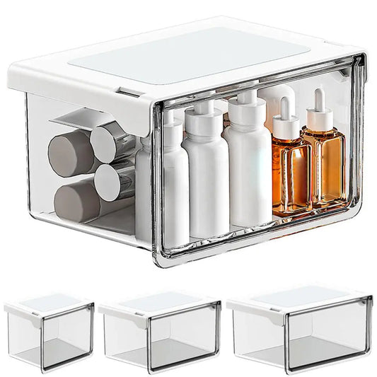 Transparent Bathroom Cotton Stick Makeup Cotton Bathroom Pull-Out