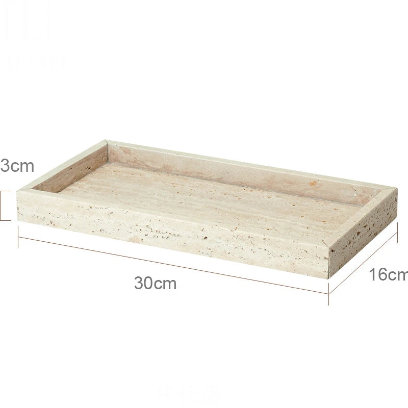 Travertine Bathroom Luxury Soap Dish Soap Dispenser Tissue
