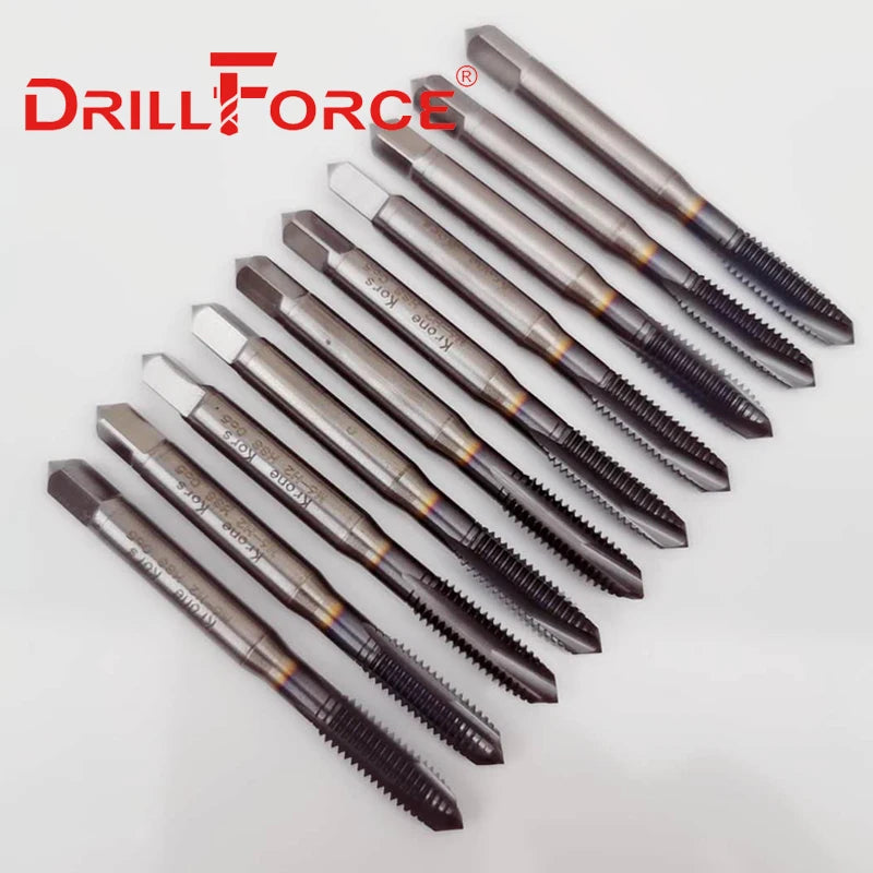 Drillforce Cobalt Screw Thread Tap Drill Bits Pointed