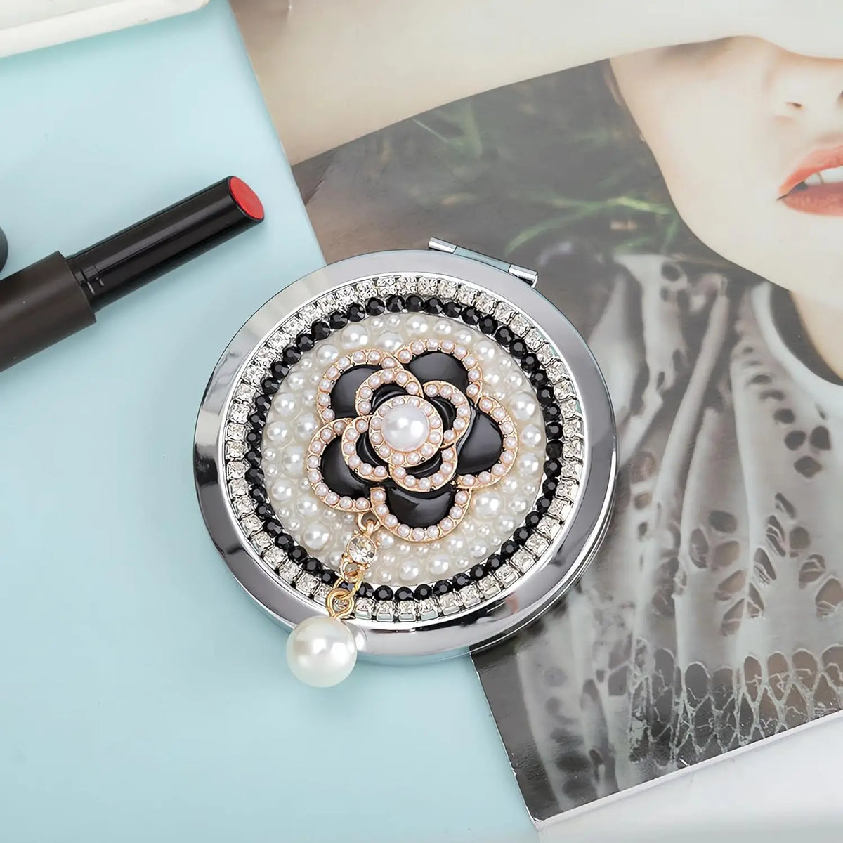 Compact Mirror 1x/2x Magnification Pocket Mirror Women 3inch