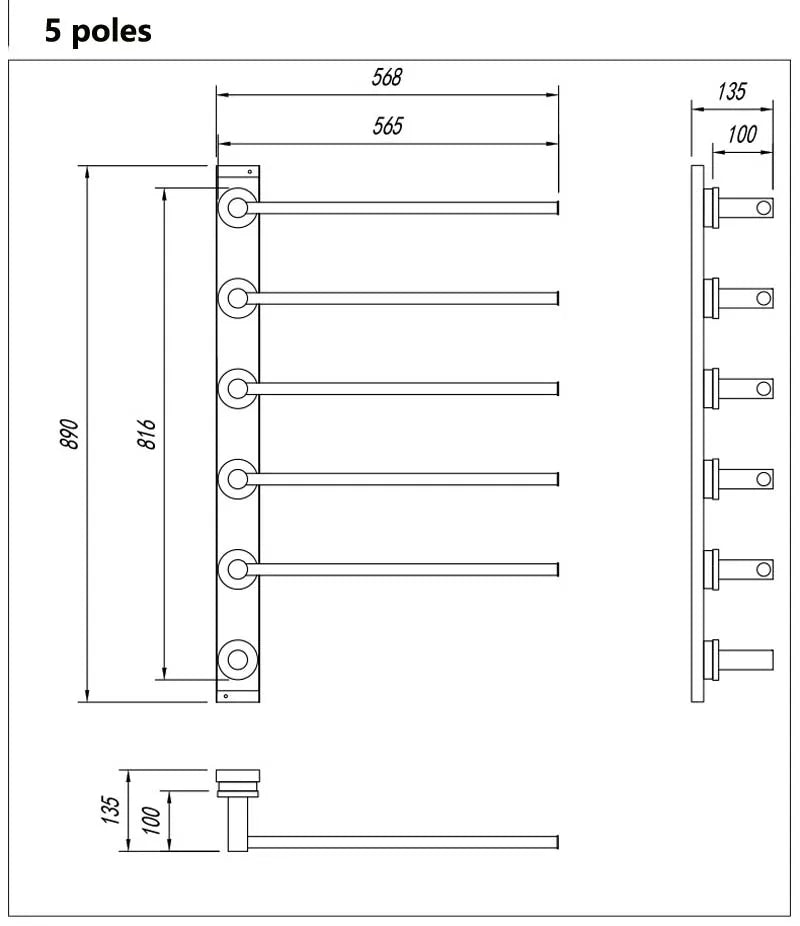 Intelligent Constant Temperature Electric Towel Rack 304