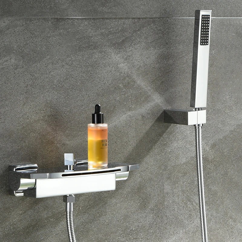 Alenartwater All Copper Wall Mounted Bathtub Waterfall Faucet
