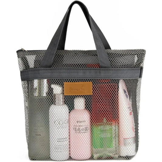 1pc Mesh Shower Caddy Bag Hanging Toiletry Bag